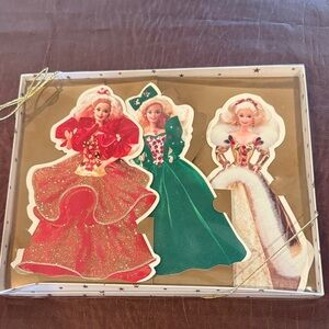 Festive Holiday Barbie Greeting Cards